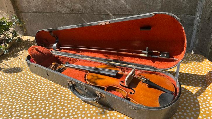 Oude viool - Duits (begin 1900) naar Stradivarius model, Muziek en Instrumenten, Strijkinstrumenten | Violen en Altviolen, Gebruikt