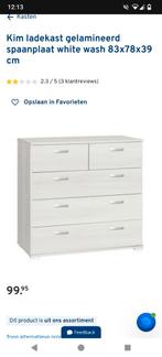 Ladekast wit Gamma, Ophalen, Gebruikt, 50 tot 100 cm, Minder dan 100 cm