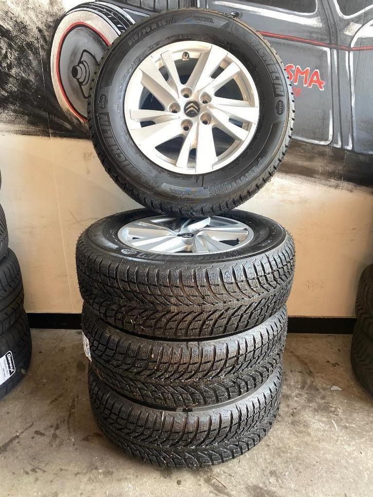 NIEUW! Citroën velgen + Michelin Winterbanden  215/70/R16, Auto-onderdelen, Banden en Velgen, Velg(en), Winterbanden, 16 inch