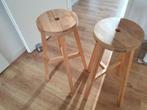 Bar stools, Huis en Inrichting, Barkrukken, Ophalen, 60 tot 90 cm, Zo goed als nieuw, Hout
