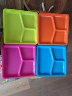 3- vaks borden 12 stuks, Ophalen of Verzenden, Bord(en), Overige stijlen, Glas