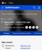 Kevin hart - Acting my age VOORAAN!!, Tickets en Kaartjes, Twee personen