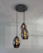 Moderne hanglamp met 3 glazen lampen, Huis en Inrichting, Lampen | Hanglampen, Ophalen, Zo goed als nieuw, Glas, Minder dan 50 cm