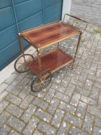 Vintage bar cart/serveerwagen hollywood regency stijl, Ophalen of Verzenden