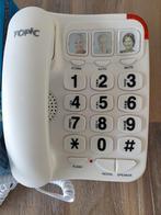 Senioren Telefoon Topic met extra grote toetsen kleur Wit, Ophalen of Verzenden, Zo goed als nieuw