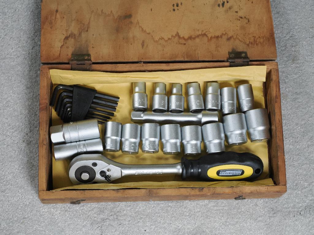 Dopsleutelset met ratel, ½" , nieuw, Ophalen of Verzenden, Nieuw