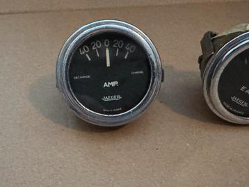 Vintage Jaeger Uren Teller, Temperatuur & Ampere Meters beschikbaar voor biedingen