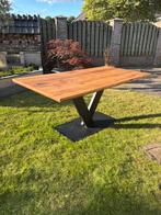 Massieve eettafel met walnoothout, Ophalen, Nieuw, 50 tot 100 cm, Vijf personen of meer