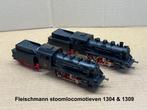 Fraaie set Fleischmann tweeling locomotieven 1304 & 1309, Fleischmann, Ophalen of Verzenden, Zo goed als nieuw, Analoog