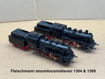 Fraaie set Fleischmann tweeling locomotieven 1304 & 1309 beschikbaar voor biedingen