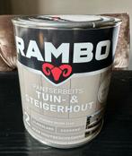 Rambo pantserbeits tuin-en steigerhout poeder beige, Ophalen, Beige, Beits, Zo goed als nieuw