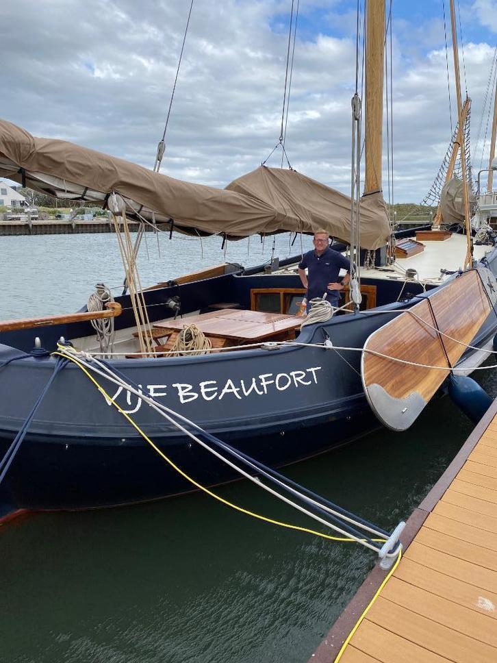 Platbodem schokker, Watersport en Boten, Platbodems, Gebruikt, 12 meter of meer, Staal, Diesel, Ophalen