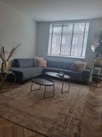 Hoekbank Montel stof blauw/grijs