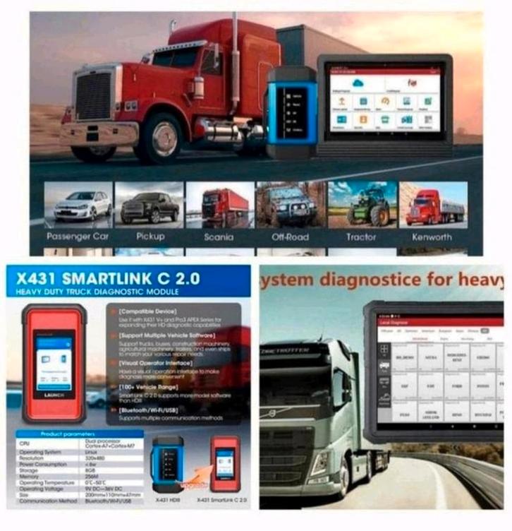 Launch Vrachtwagen Diagnose Machines Uitlezen Shovels, Auto diversen, Autogereedschap, Nieuw, Ophalen of Verzenden