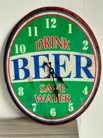 vintage wandklok bier, Ophalen, Gebruikt, Wandklok