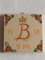 geboorte tegel Beatrix 31 jan. 1938 / 10,5 x 10,5 cm, Ophalen