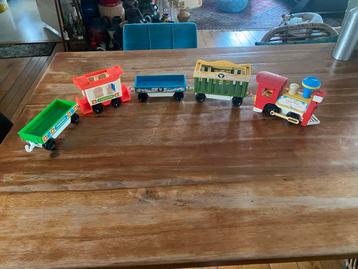 Vintage jaren 70 Fisher Price Circus Trein Little People beschikbaar voor biedingen