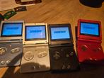 Gameboy advance sp 4 stuks, met 2 opladers, Ophalen of Verzenden, Game Boy Advance SP