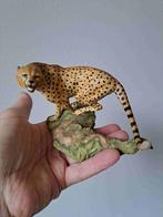 Jachtluipaard van porselein The Franklin mint 14x10x9cm, Ophalen of Verzenden, Zo goed als nieuw, Wild dier, Beeldje of Figuurtje