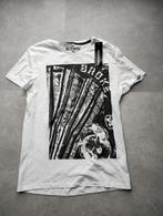 t-shirt mt 176/S  wit/zwart opdruk broke  nieuw, Verzenden, Nieuw, Jongen, Shirt of Longsleeve