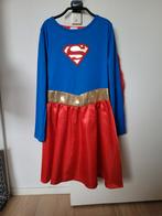 supergirl jurk maat 128-140 cape, Meisje, Gebruikt, Ophalen of Verzenden, 122 t/m 128