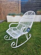 Schommelstoel HK Living, Huis en Inrichting, Stoelen, Ophalen, Gebruikt, Wit, Eén
