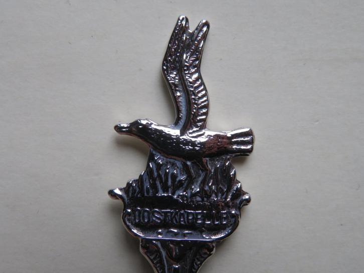 Lepeltje meeuw / zeemeeuw / vogel Oostkapelle Zeeland, Antiek en Kunst, Antiek | Bestek, Verzenden