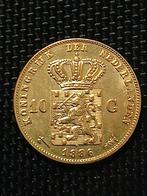1886 Gouden 10 Gulden - Koning Willem III, Koning Willem III, Verzenden, Goud, Losse munt