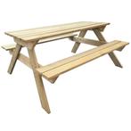 Picknickset picknicktafel 150x135x71,5 cm hout GRTS BEZORGD!, Tuin en Terras, Nieuw, Rechthoekig, Hout, Verzenden