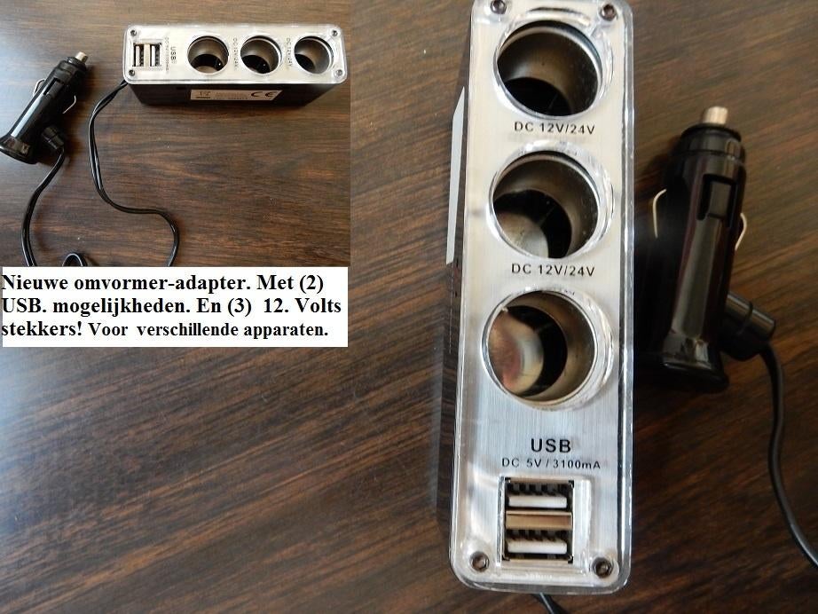 Nieuw.Verschillende omvormers.Adapters.(3) Stuks., Ophalen of Verzenden, Nieuw