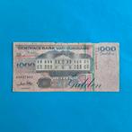 1000 gulden Suriname #039, Postzegels en Munten, Bankbiljetten | Amerika, Los biljet, Zuid-Amerika, Verzenden