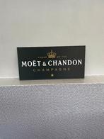 Reclamebord Moët & Chandon Champagne, aluminium, 59x29cm, Ophalen of Verzenden, Nieuw, Reclamebord