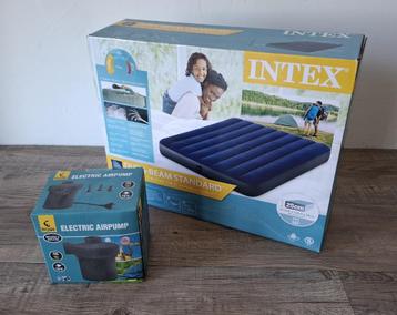 Nieuw opblaasbed 2p met elektrische pomp 137 x 191 x 25 bed beschikbaar voor biedingen