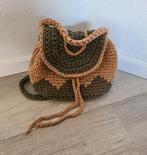 Rugzak rugtas tas groen schoudertas macrame festival, Ophalen of Verzenden, Zo goed als nieuw, Overige merken, 30 tot 45 cm