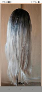 Blond Ombre Pruik - Lang Haar, Ophalen of Verzenden, Zo goed als nieuw, Pruik of Haarverlenging