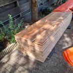Massief grenen vloer 28 m2 vloerdelen 17 cm breed, Ophalen, Gebruikt, Vloerdelen of -planken, 10 tot 30 cm