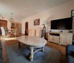 Complete set massief eiken meubelen - Classic White, Ophalen, Gebruikt, Landelijk en stevig, 4 tot 6 stoelen