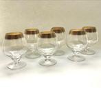 Cognac glazen met gouden rand Theresienthal, Antiek en Kunst, Antiek | Glas en Kristal, Ophalen