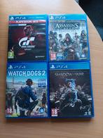 PS4 Games - Gran Turismo, Assassin's Creed, Watch Dogs, Avontuur en Actie, Online, Gebruikt, 1 speler
