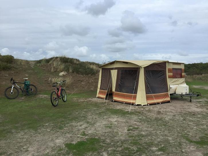 Vouwwagen, Caravans en Kamperen, Vouwwagens, Overige merken, meer dan 6, Meerkleurig, Aanwezig, Ophalen
