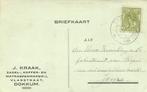J. Kraak, Dokkum - 08.1918 - briefkaart, Postzegels en Munten, Brieven en Enveloppen | Nederland, Ophalen of Verzenden, Briefkaart
