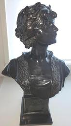 Bronzen buste van Sappho, Antiek en Kunst, Ophalen, Brons