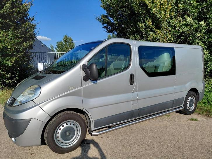 Renault Trafic/ dubbele cabine/ Airco 2.0 DCI 66KW L2h1 2009, Auto's, Bestelauto's, Particulier, Renault, Diesel, Euro 4, Handgeschakeld