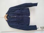 Blauwe suède leren jas, Kleding | Dames, Ophalen, Zo goed als nieuw, Maat 34 (XS) of kleiner, Blauw
