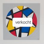 Mondriaan Stijl Abstract Schilderij - 70x70cm, Ophalen of Verzenden