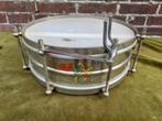 Vintage tamboerstrommel, verchroomde snaredrum., Overige merken, Verzenden, Fa.Weersel & zn. Enschede., Niet bekend