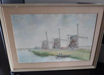 Aquarel - gesigneerd - C. Langbroek beschikbaar voor biedingen