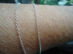 mooi dun echt zilveren jasseron kettinkje met snowboot 925, Ophalen of Verzenden, Zo goed als nieuw, Zilver, Zilver