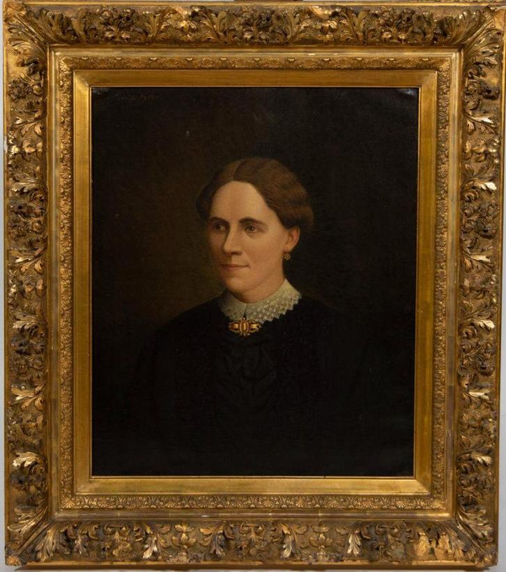 Antiek Schilderij op doek, gesigneerd et gedateerd, Antiek en Kunst, Kunst | Schilderijen | Klassiek, Ophalen of Verzenden