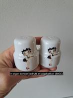 Betty Boop tekenfilm peper en zoutstel, porselein D5xH6cm, Huis en Inrichting, Ophalen of Verzenden, Nieuw